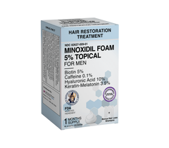 Maximum Strength Minoxidil Hair Treatment Foam with Biotin, Caffeine, Hyaluronic Acid, Keratin and Melatonin 10,000 Kits Pre-Packaged