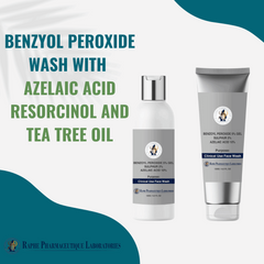 Wholesale Benzyol Peroxide Wash With Azelaic Acid Resorcinol and Tea Tree Oil 1000