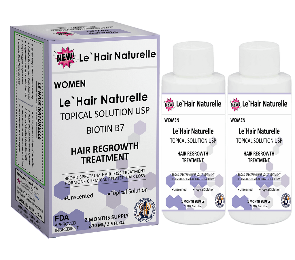 Emergency Hair Restoration Womens Hair Loss Solution With Biotin 2-Packs 4-Months Supply