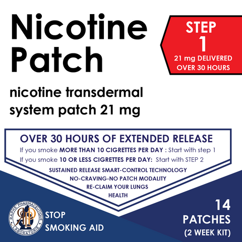 Private White Label Extended-Release Nicotine Transdermal Patch Step 1, 2 and  Step 3 Contract Manufacturing