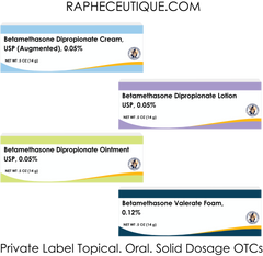 Private Label Betamethasone Budesonide Cetirizine Ciclopirox Tablets and Topical Cream