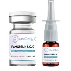 Ipamorelin & CJC 100% Pure Lyophilized Powder & 15ml Nasal Spray