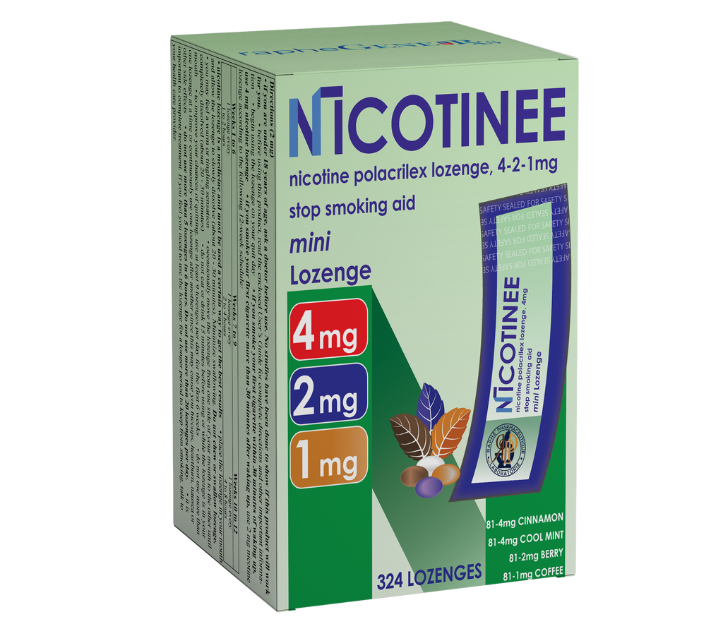 Nicotine Smoking Cessation Lozenges and Gum 1 mg to 4mg Contract Manufacturing