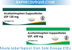 Acetaminophen 120mg Suppositories Private Label Manufaturer and Other Topical OTC Creams