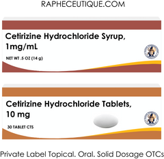 Private Label Betamethasone Budesonide Cetirizine Ciclopirox Tablets and Topical Cream