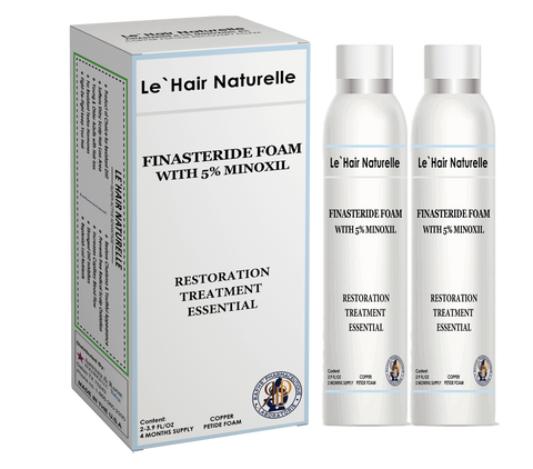 Severe Hair Loss Recovery Foam 10% Finoxil 2-110 ml 4-Months Supply Exclusive For Men